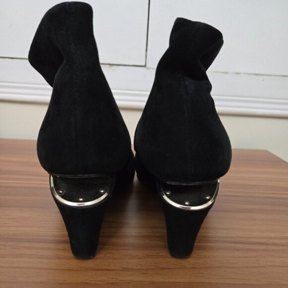 Alexander Wang Women's Black Suede Pointed Toe Boots - Picture 6 of 13